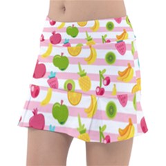 Tropical-fruits-berries-seamless-pattern Classic Tennis Skirt by Salman4z