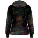 Mathematical-colorful-formulas-drawn-by-hand-black-chalkboard Women s Pullover Hoodie View2