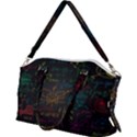 Mathematical-colorful-formulas-drawn-by-hand-black-chalkboard Canvas Crossbody Bag View2