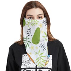 Seamless-tropical-pattern-with-papaya Face Covering Bandana (triangle) by Salman4z