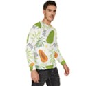 Seamless-tropical-pattern-with-papaya Men s Fleece Sweatshirt View3