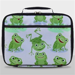 Cute-green-frogs-seamless-pattern Full Print Lunch Bag by Salman4z