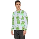 Cute-green-frogs-seamless-pattern Men s Fleece Sweatshirt View2