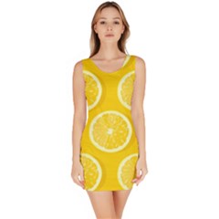 Lemon-fruits-slice-seamless-pattern Bodycon Dress by Salman4z