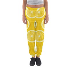 Lemon-fruits-slice-seamless-pattern Women s Jogger Sweatpants by Salman4z