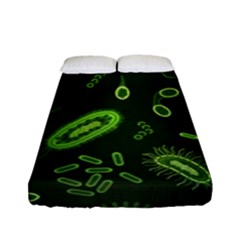 Bacteria-virus-seamless-pattern-inversion Fitted Sheet (full/ Double Size) by Salman4z