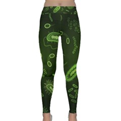 Bacteria-virus-seamless-pattern-inversion Classic Yoga Leggings by Salman4z