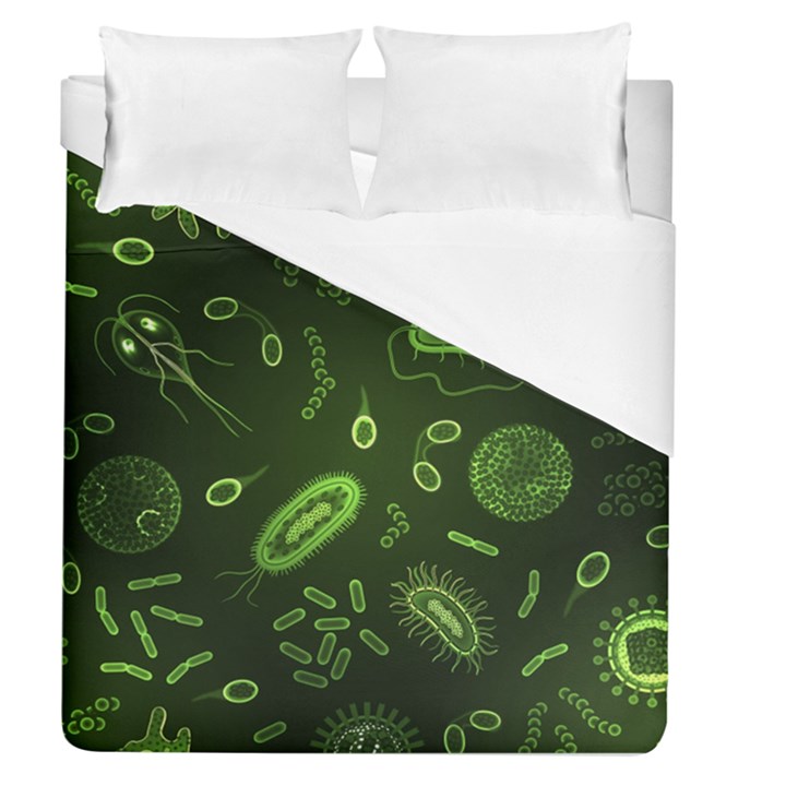 Bacteria-virus-seamless-pattern-inversion Duvet Cover (Queen Size)