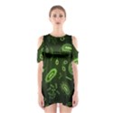 Bacteria-virus-seamless-pattern-inversion Shoulder Cutout One Piece Dress View1