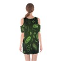 Bacteria-virus-seamless-pattern-inversion Shoulder Cutout One Piece Dress View2