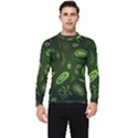 Bacteria-virus-seamless-pattern-inversion Men s Long Sleeve Rash Guard View1