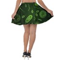 Bacteria-virus-seamless-pattern-inversion Velvet Skater Skirt View2