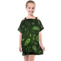 Bacteria-virus-seamless-pattern-inversion Kids  One Piece Chiffon Dress View1