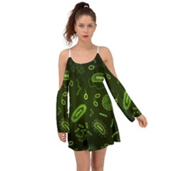 Bacteria-virus-seamless-pattern-inversion Boho Dress by Salman4z