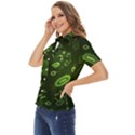 Bacteria-virus-seamless-pattern-inversion Women s Short Sleeve Double Pocket Shirt View3