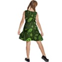 Bacteria-virus-seamless-pattern-inversion Kids  Sleeveless Tiered Mini Dress View4