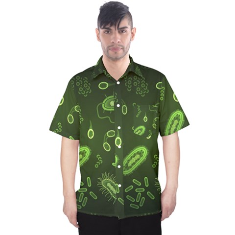 Bacteria-virus-seamless-pattern-inversion Men s Hawaii Shirt by Salman4z