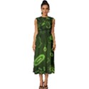 Bacteria-virus-seamless-pattern-inversion Sleeveless Round Neck Midi Dress View1