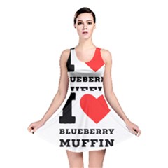 I Love Blueberry Muffin Reversible Skater Dress by ilovewhateva