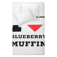 I Love Blueberry Muffin Duvet Cover Double Side (single Size) by ilovewhateva