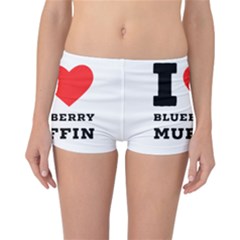 I Love Blueberry Muffin Reversible Boyleg Bikini Bottoms by ilovewhateva