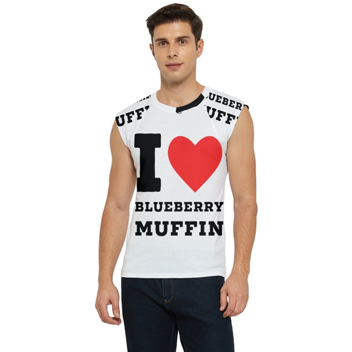 I love blueberry muffin Men s Raglan Cap Sleeve Tee