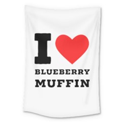 I Love Blueberry Muffin Large Tapestry by ilovewhateva