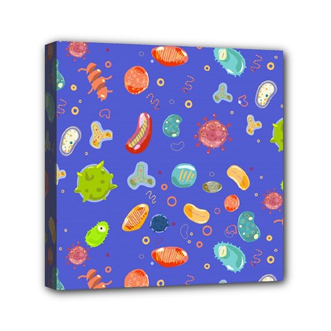 Virus-seamless-pattern Mini Canvas 6  X 6  (stretched) by Salman4z