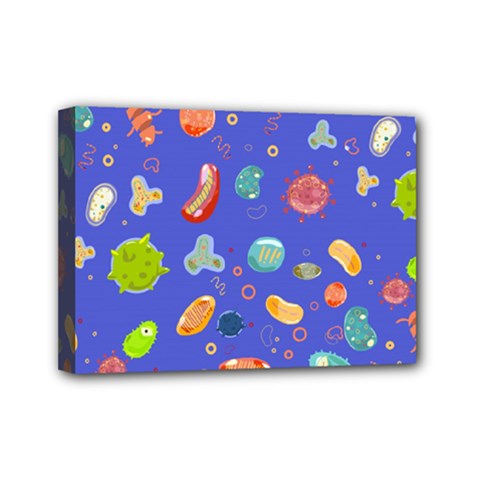 Virus-seamless-pattern Mini Canvas 7  X 5  (stretched) by Salman4z