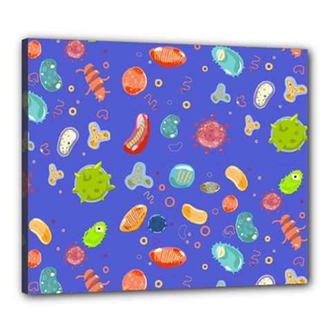 Virus-seamless-pattern Canvas 24  X 20  (stretched) by Salman4z