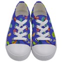 Virus-seamless-pattern Kids  Low Top Canvas Sneakers View1