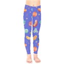 Virus-seamless-pattern Kids  Classic Winter Leggings View1