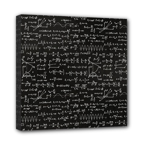 Math-equations-formulas-pattern Mini Canvas 8  X 8  (stretched) by Salman4z