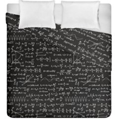 Math-equations-formulas-pattern Duvet Cover Double Side (king Size) by Salman4z