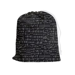 Math-equations-formulas-pattern Drawstring Pouch (xl) by Salman4z