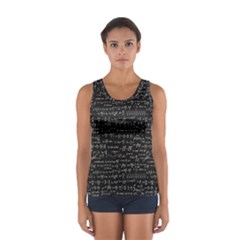 Math-equations-formulas-pattern Sport Tank Top  by Salman4z