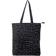 Math-equations-formulas-pattern Double Zip Up Tote Bag by Salman4z