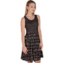 Math-equations-formulas-pattern Knee Length Skater Dress With Pockets View3