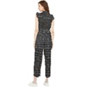 Math-equations-formulas-pattern Women s Frill Top Chiffon Jumpsuit View2