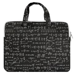 Math-equations-formulas-pattern Macbook Pro 13  Double Pocket Laptop Bag by Salman4z