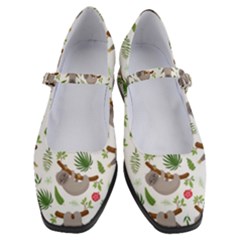 Seamless-pattern-with-cute-sloths Women s Mary Jane Shoes by Salman4z