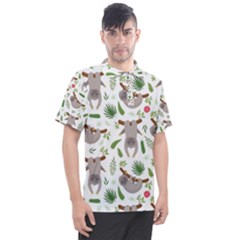 Seamless-pattern-with-cute-sloths Men s Polo Tee by Salman4z