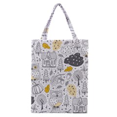 Doodle-seamless-pattern-with-autumn-elements Classic Tote Bag