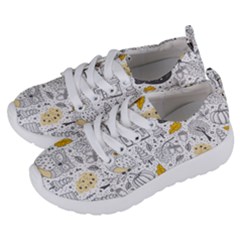 Doodle-seamless-pattern-with-autumn-elements Kids  Lightweight Sports Shoes by Salman4z