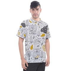 Doodle-seamless-pattern-with-autumn-elements Men s Polo Tee by Salman4z