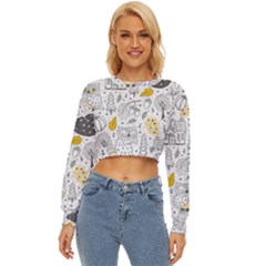 Doodle-seamless-pattern-with-autumn-elements Lightweight Long Sleeve Sweatshirt by Salman4z