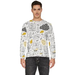 Doodle-seamless-pattern-with-autumn-elements Men s Fleece Sweatshirt by Salman4z