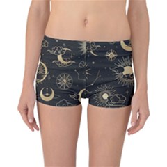 Asian-seamless-pattern-with-clouds-moon-sun-stars-vector-collection-oriental-chinese-japanese-korean Reversible Boyleg Bikini Bottoms by Salman4z