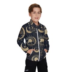 Asian-seamless-pattern-with-clouds-moon-sun-stars-vector-collection-oriental-chinese-japanese-korean Kids  Windbreaker by Salman4z