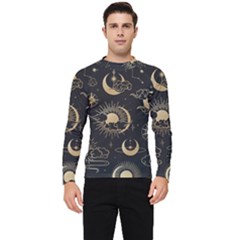 Asian-seamless-pattern-with-clouds-moon-sun-stars-vector-collection-oriental-chinese-japanese-korean Men s Long Sleeve Rash Guard by Salman4z